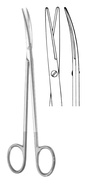 Toennis-Adson-Delicate nůžky jemné zahnuté tvrdokov; 17,5 cm