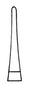 Eufrate Pasque jehelec tvrdokov; 23,0 cm